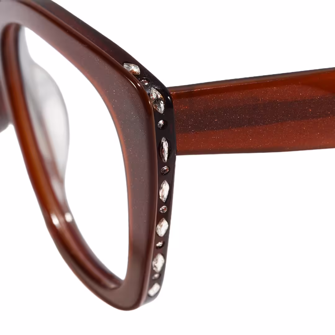 Frame detail view of Celeste cat eye acetate eyeglasses CA0152605 in red