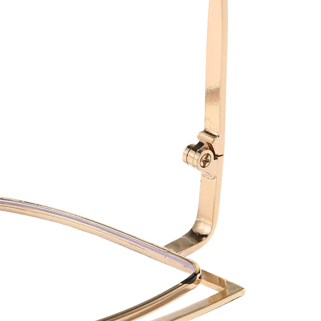 Hinge detail of Adani cat eye metal eyeglasses CM0042408 in black