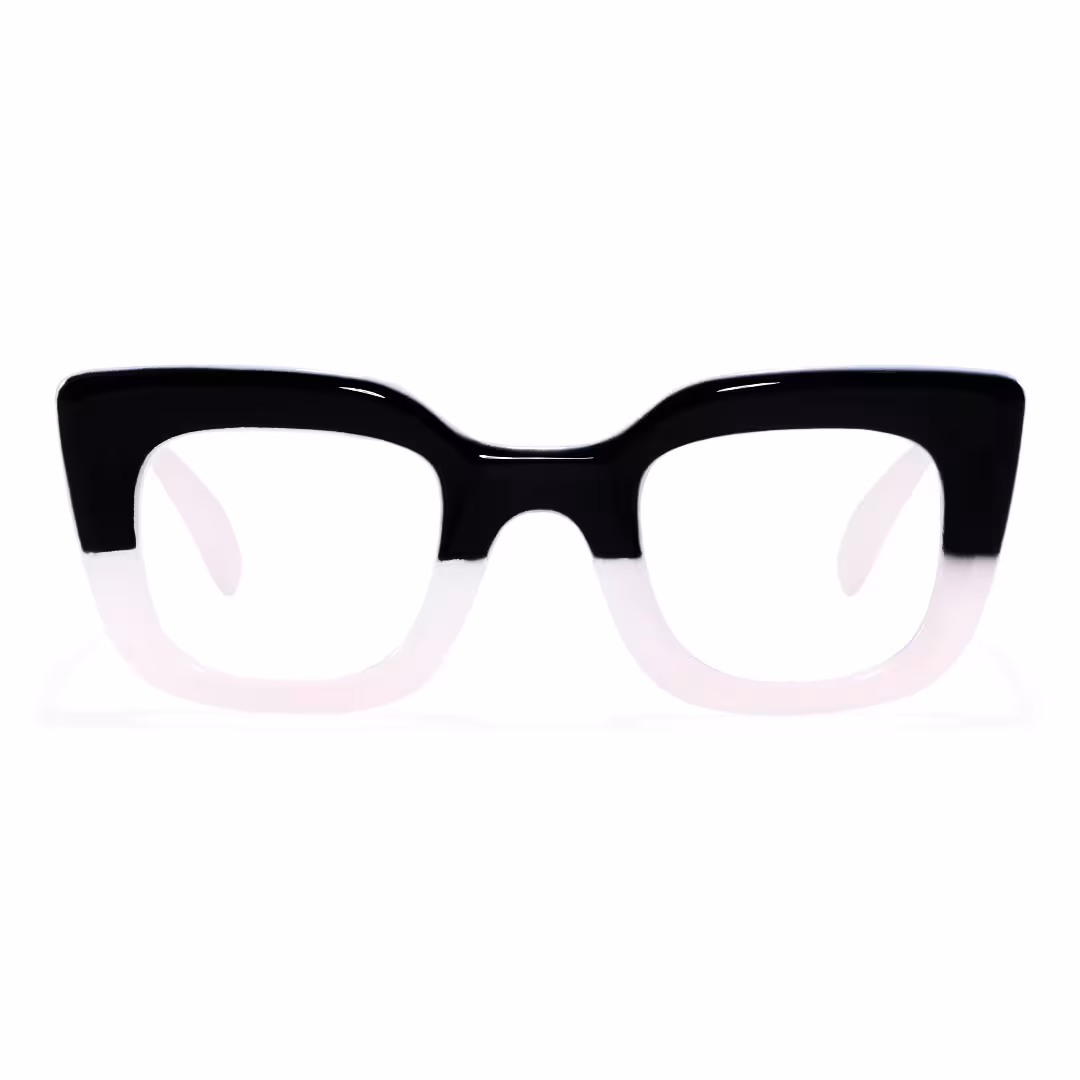 Front view of Cohen cat eye pc eyeglasses CP0012403 in blackclear