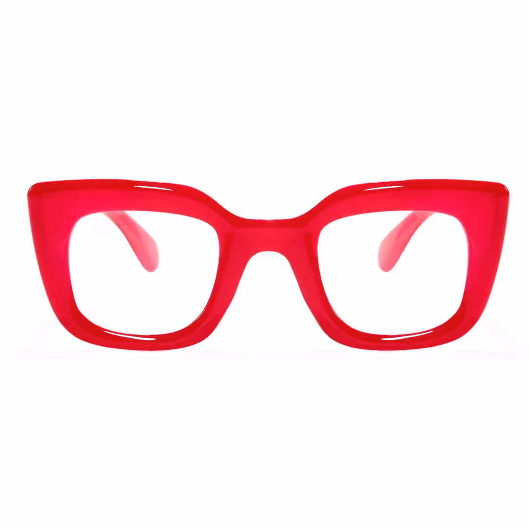 Front view of Cohen cat eye pc eyeglasses CP0012403 in red