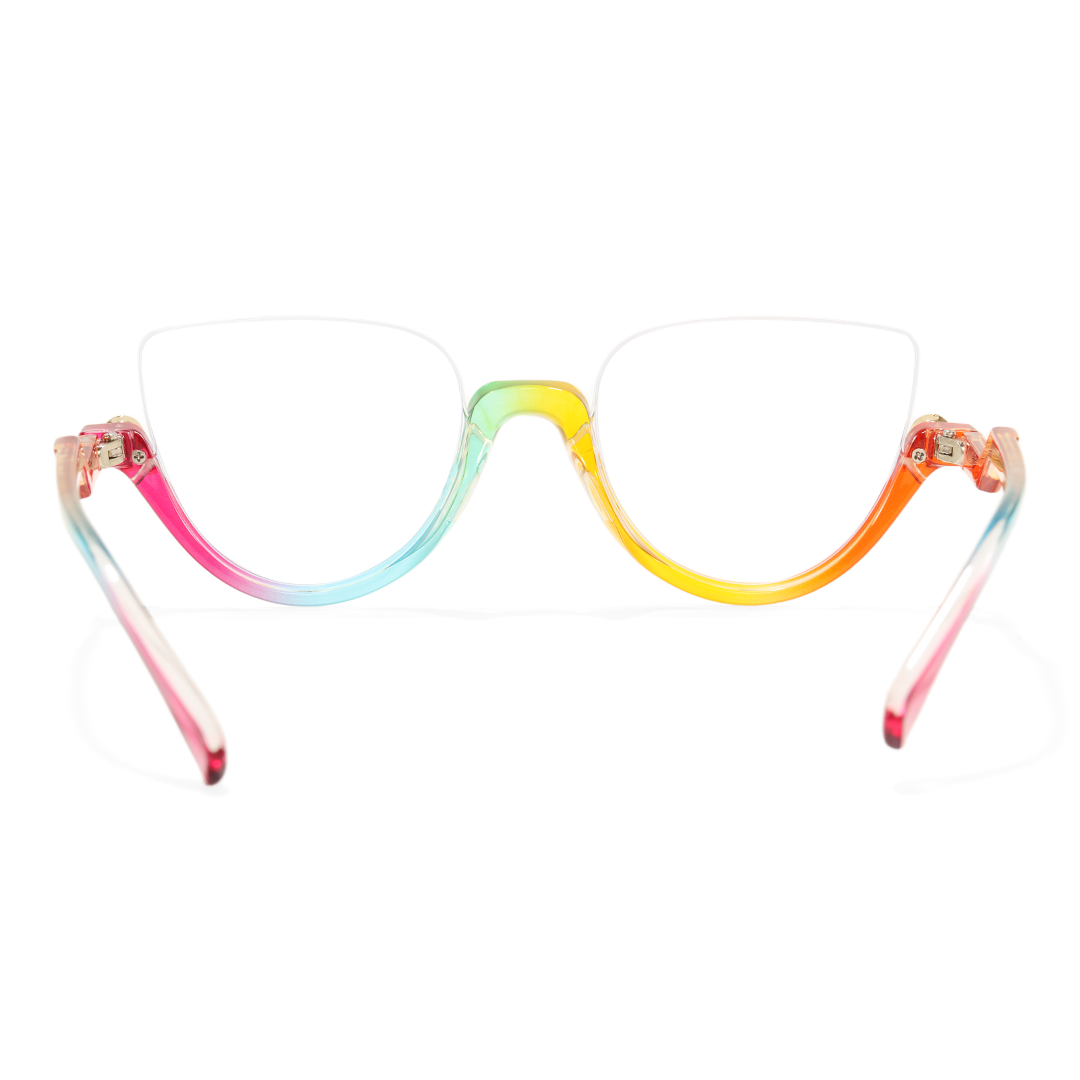 Back view of Clove colorful cat eye pc eyeglasses CP0032211 in multicolor