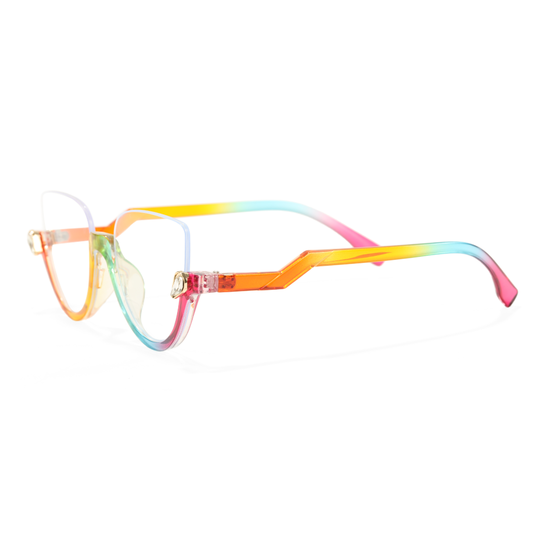 Side view of Clove colorful cat eye pc eyeglasses CP0032211 in multicolor