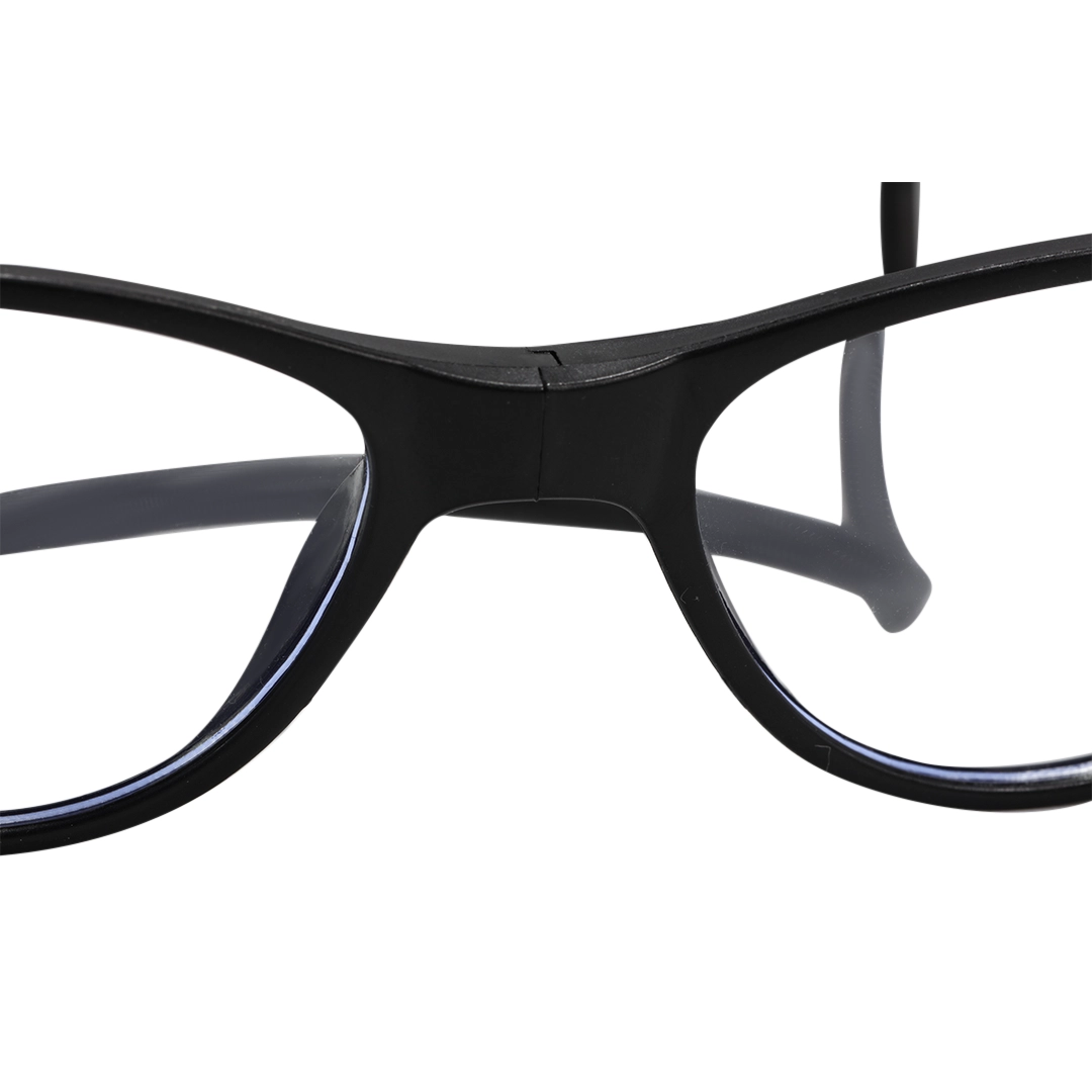 Structure detail of Nexio cat eye pc magnetic clip-on eyeglasses CP0072512 in black