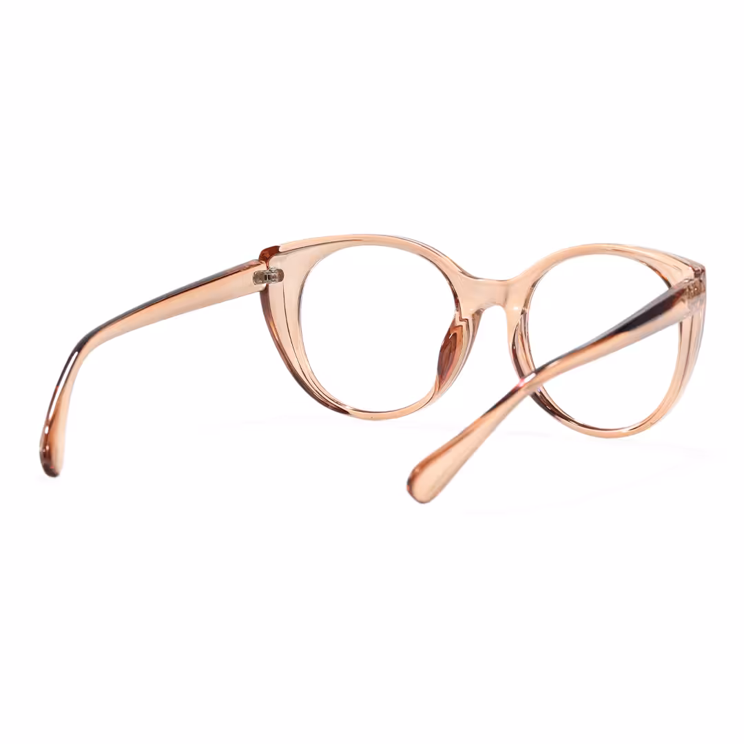 Back view of Lee cat eye pc eyeglasses in brown. SPU: CP0112306
