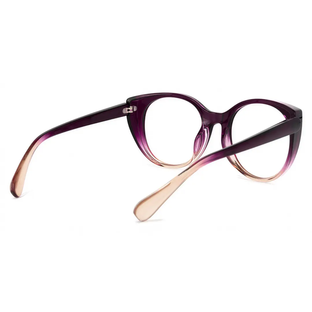 Back view of Lee colorful cat eye pc eyeglasses in red. SPU: CP0112306