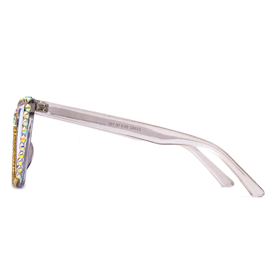 Side view of Zeke cat-eye pc eyeglasses CP0112307 in pink
