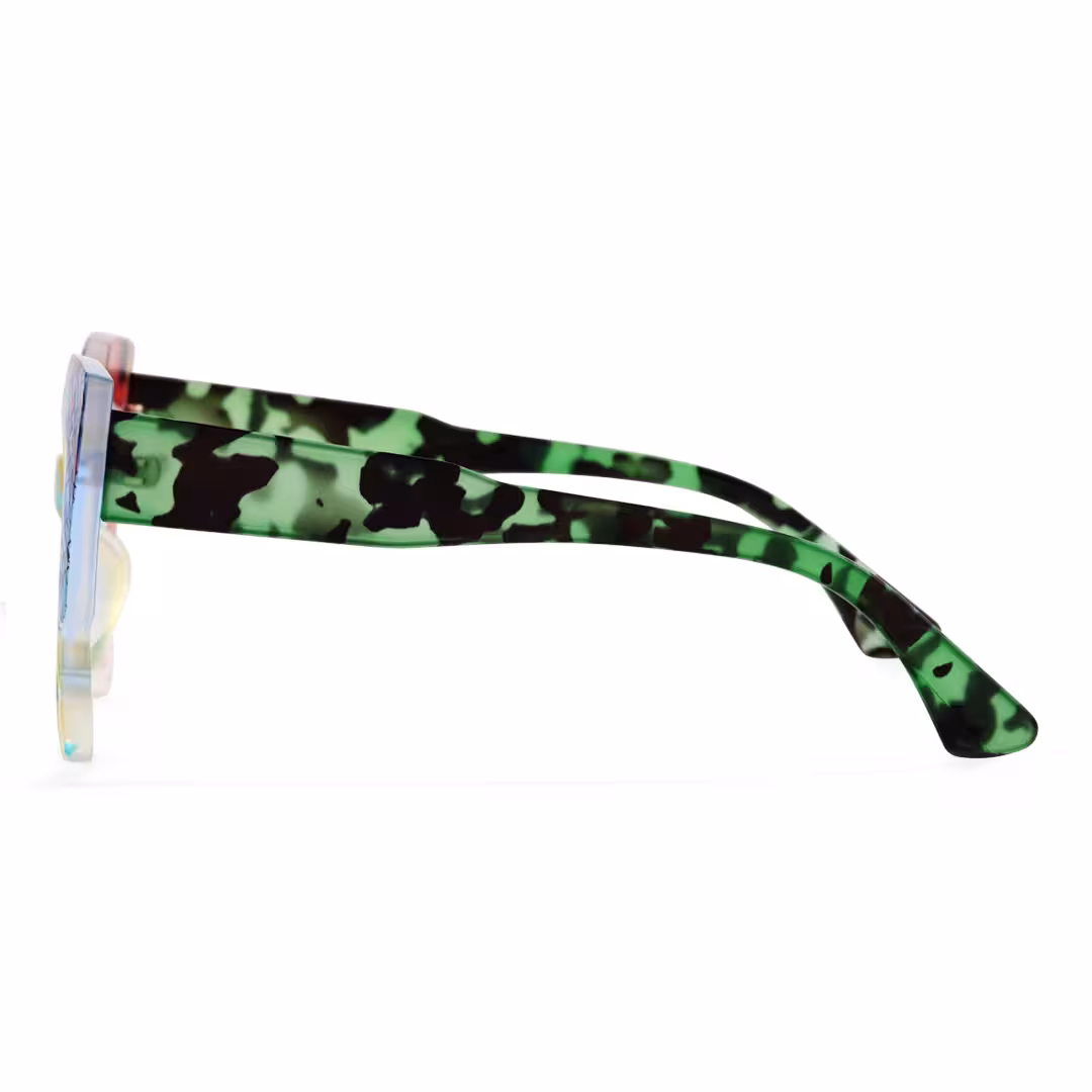 Side view of Danver colorful cat eye pc eyeglasses in multicolor. SPU: CP0142408