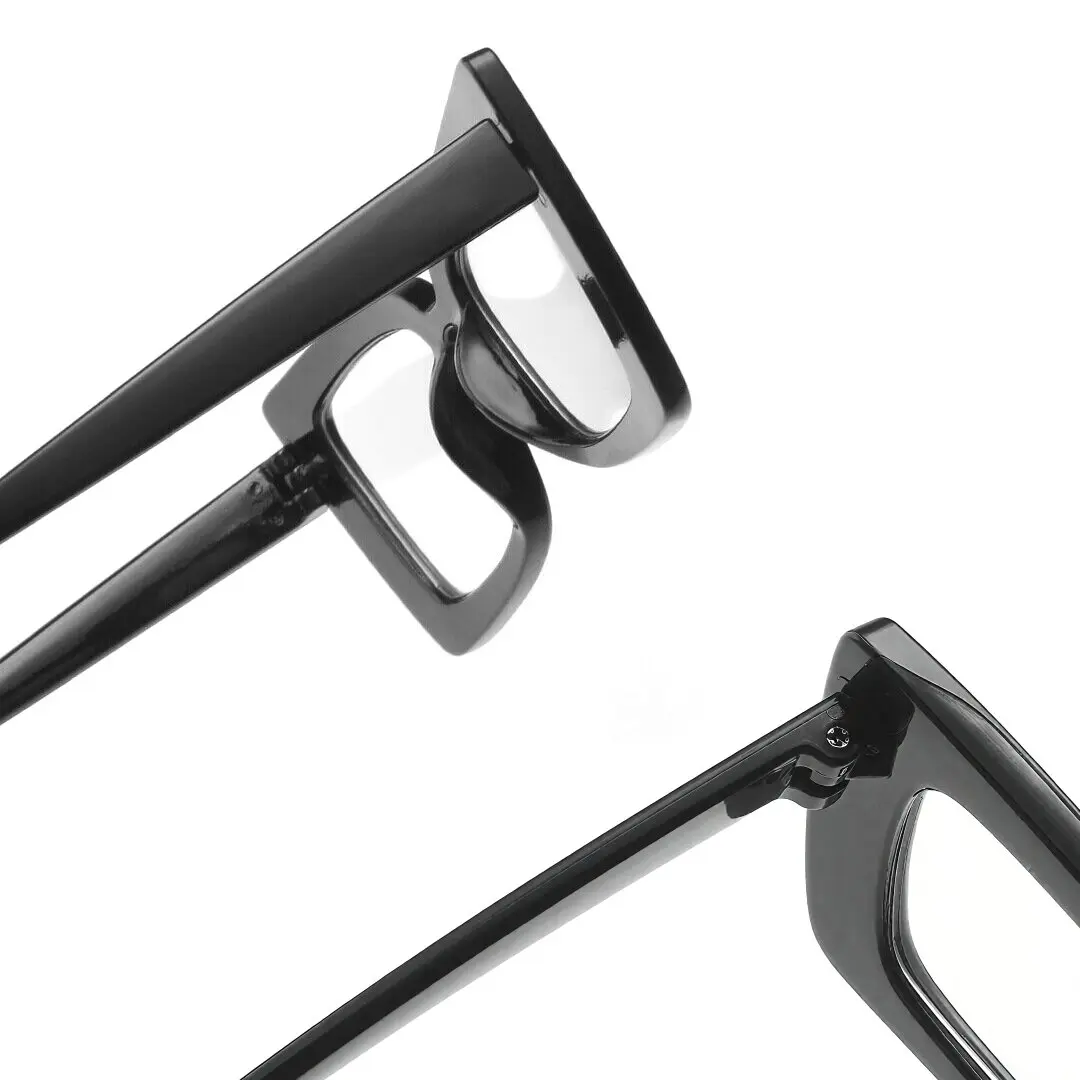 Hinge detail of Tinff butterfly pc eyeglasses CP0162310 in black