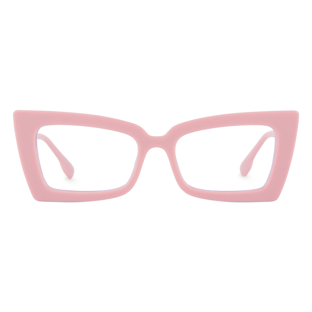 Front view of Tinff butterfly pc eyeglasses CP0162310 in pink