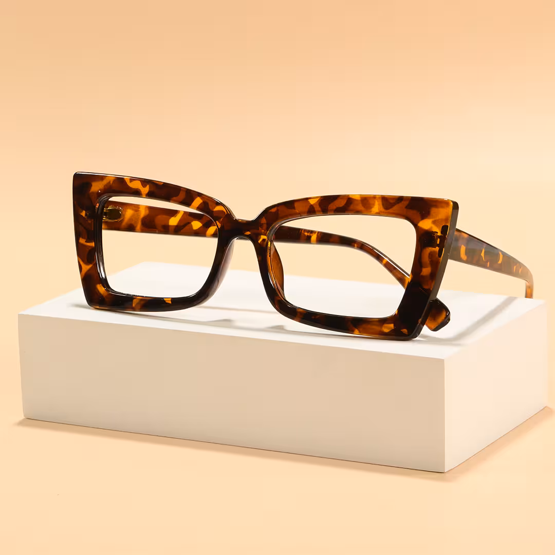 Scene view of Tinff butterfly pc eyeglasses in tortoise. SPU: CP0162310