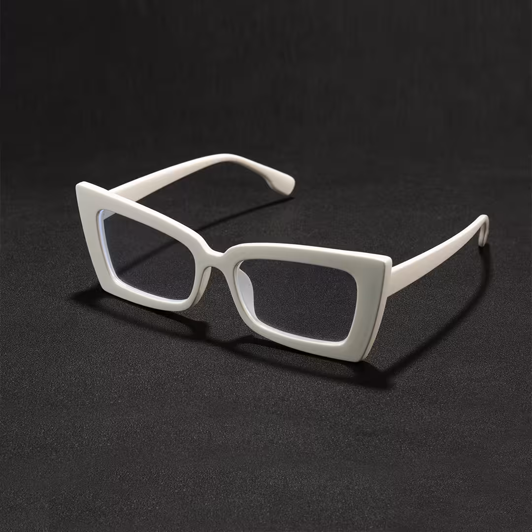 Scene view of Tinff butterfly pc eyeglasses in white. SPU: CP0162310