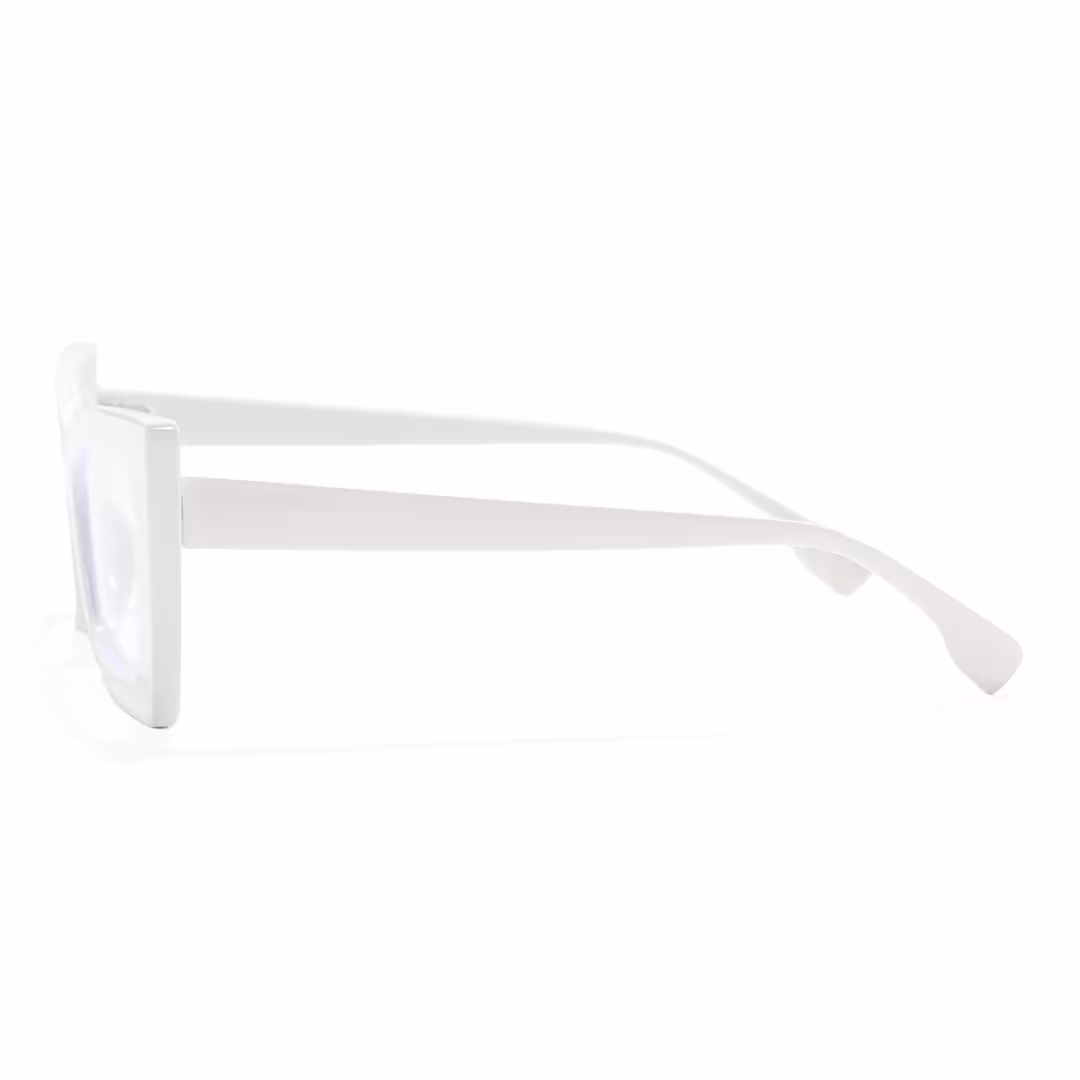 Side view of Tinff butterfly pc eyeglasses in white. SPU: CP0162310