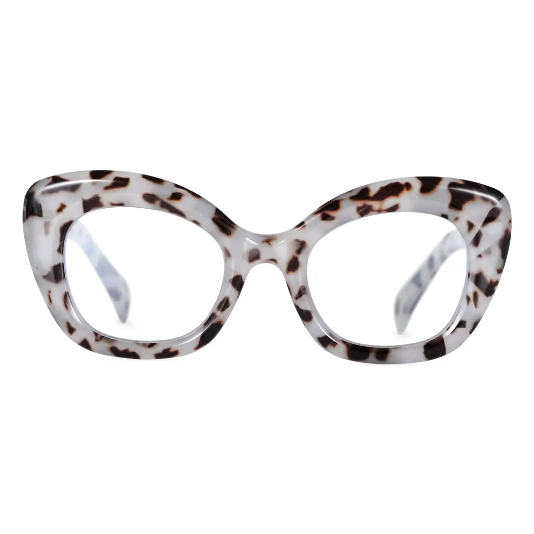 Front view of Aidan colorful cat-eye pc eyeglasses CP0302403 in gray