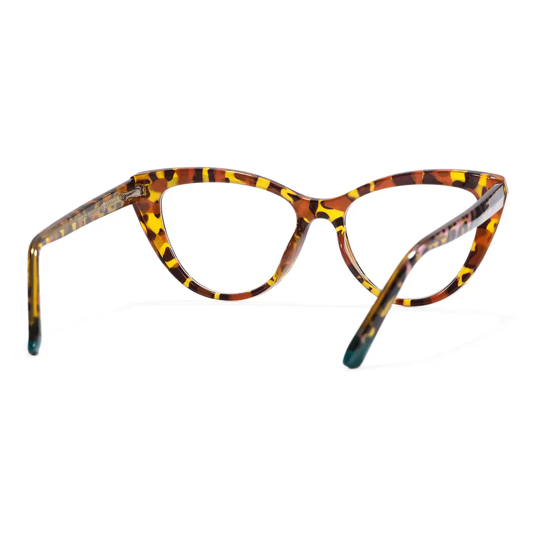 Back view of Kalinda vintage cat eye pc eyeglasses CP0322604 in tortoise