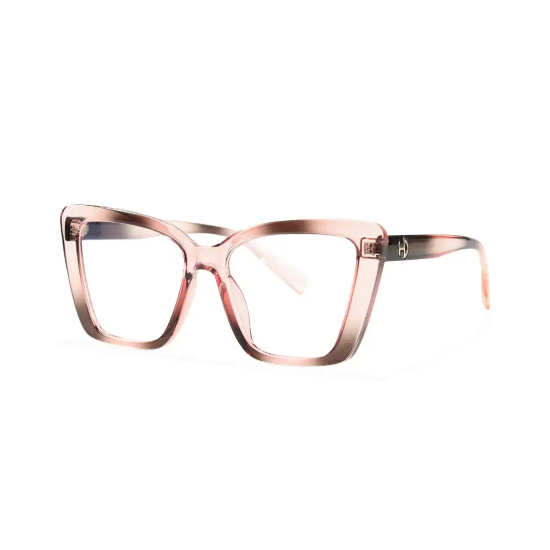 Angle view of Patty cat eye pc eyeglasses CP0342506 in pink