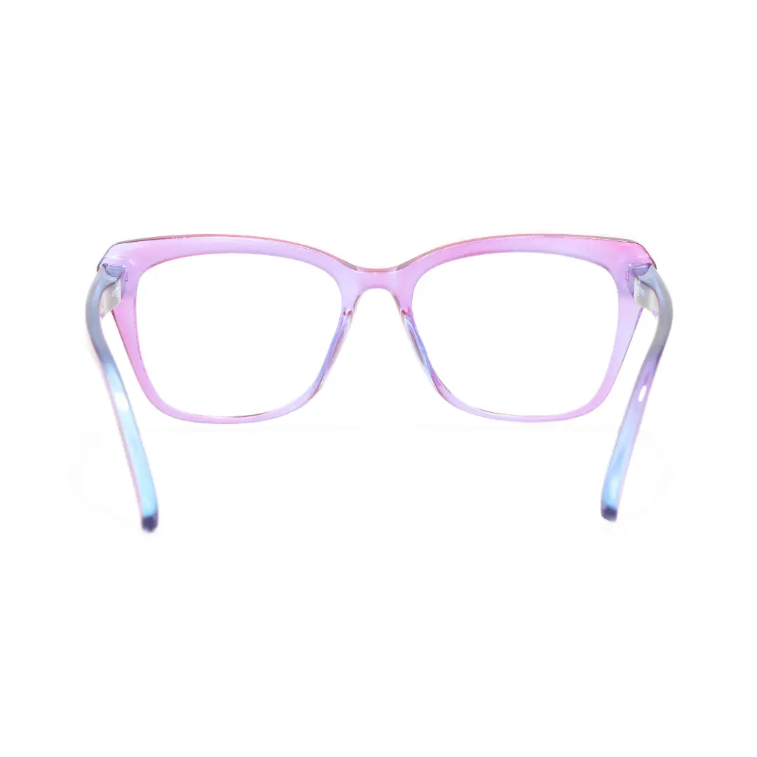 Back view of Jora cat eye pc eyeglasses CP0352504 in purple