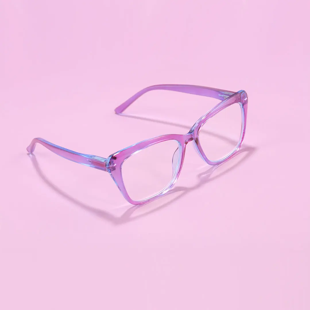 Scene view of Jora cat eye pc eyeglasses CP0352504 in purple