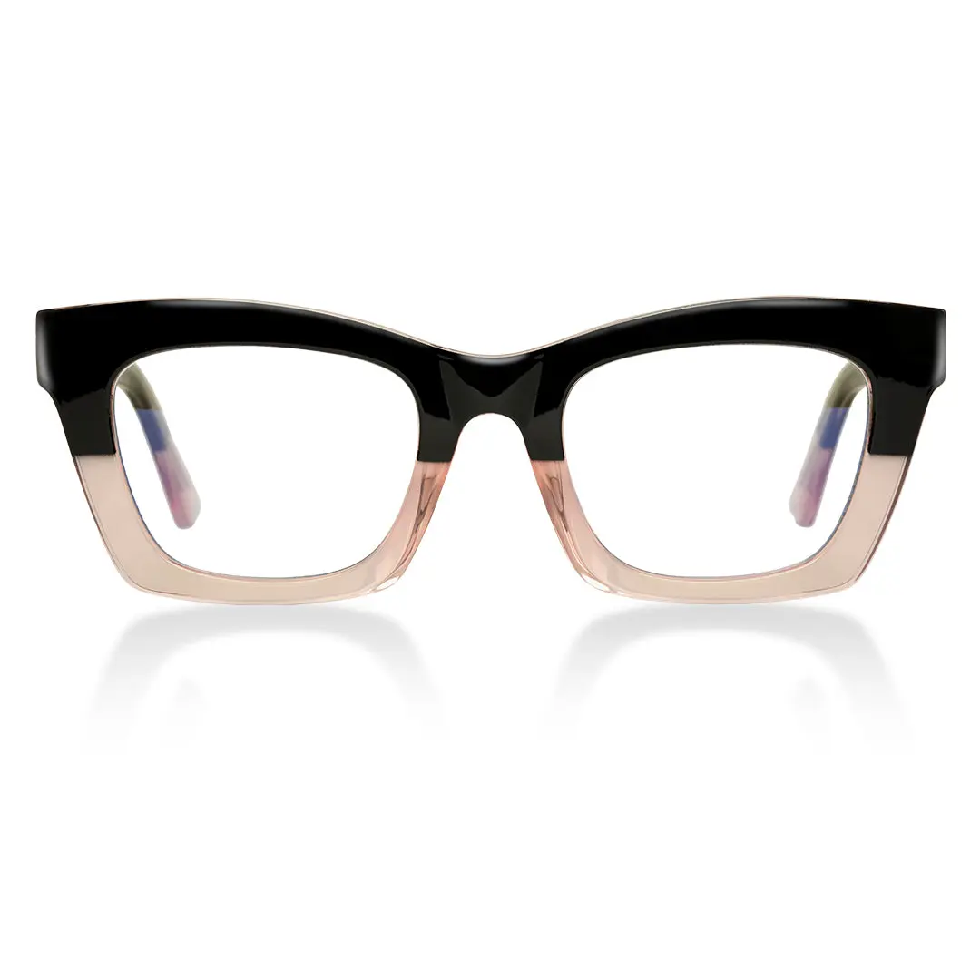 Front view of Lukas cat eye tr90 eyeglasses CR0012209 in black