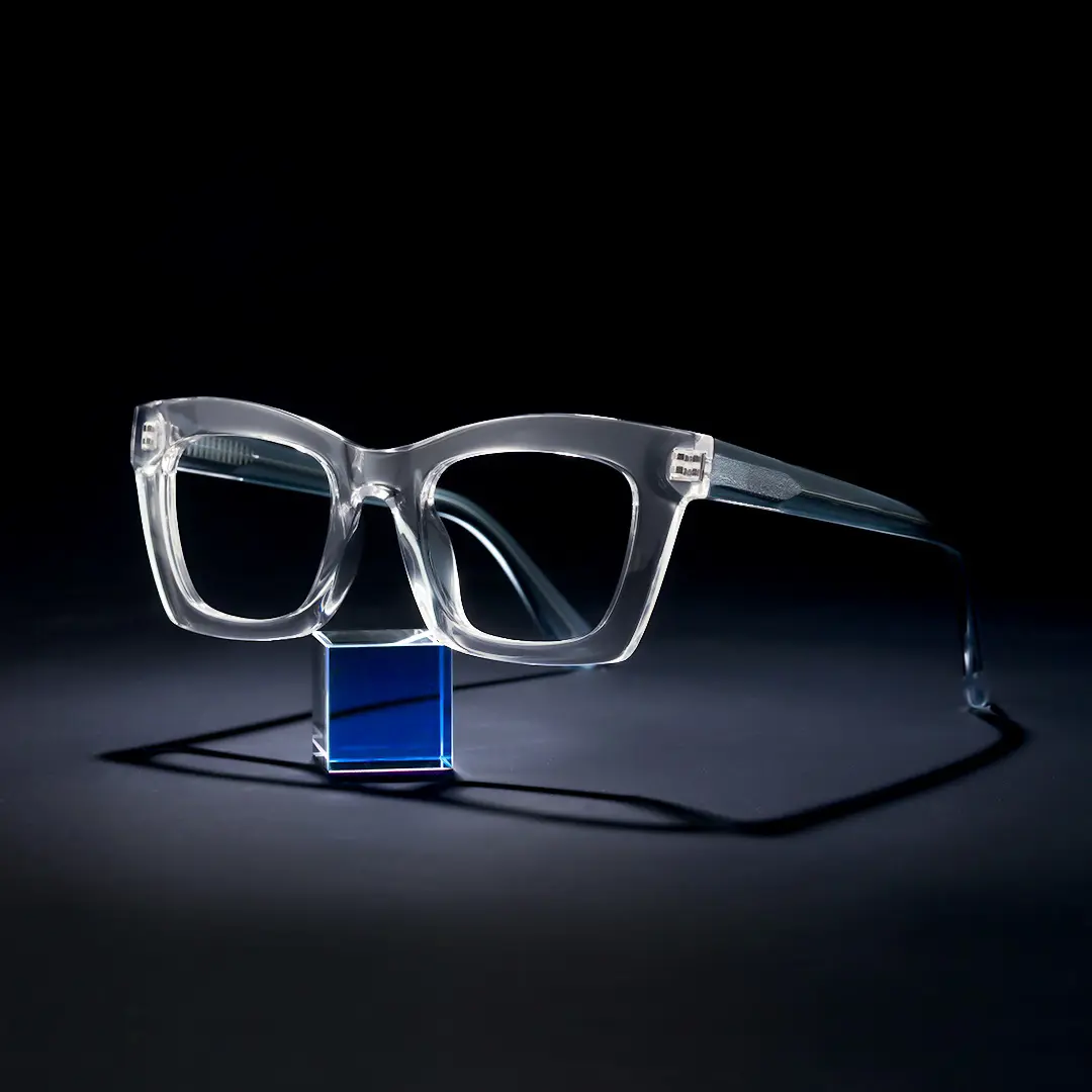 Scene view of Lukas cat eye tr90 eyeglasses CR0012209 in clear