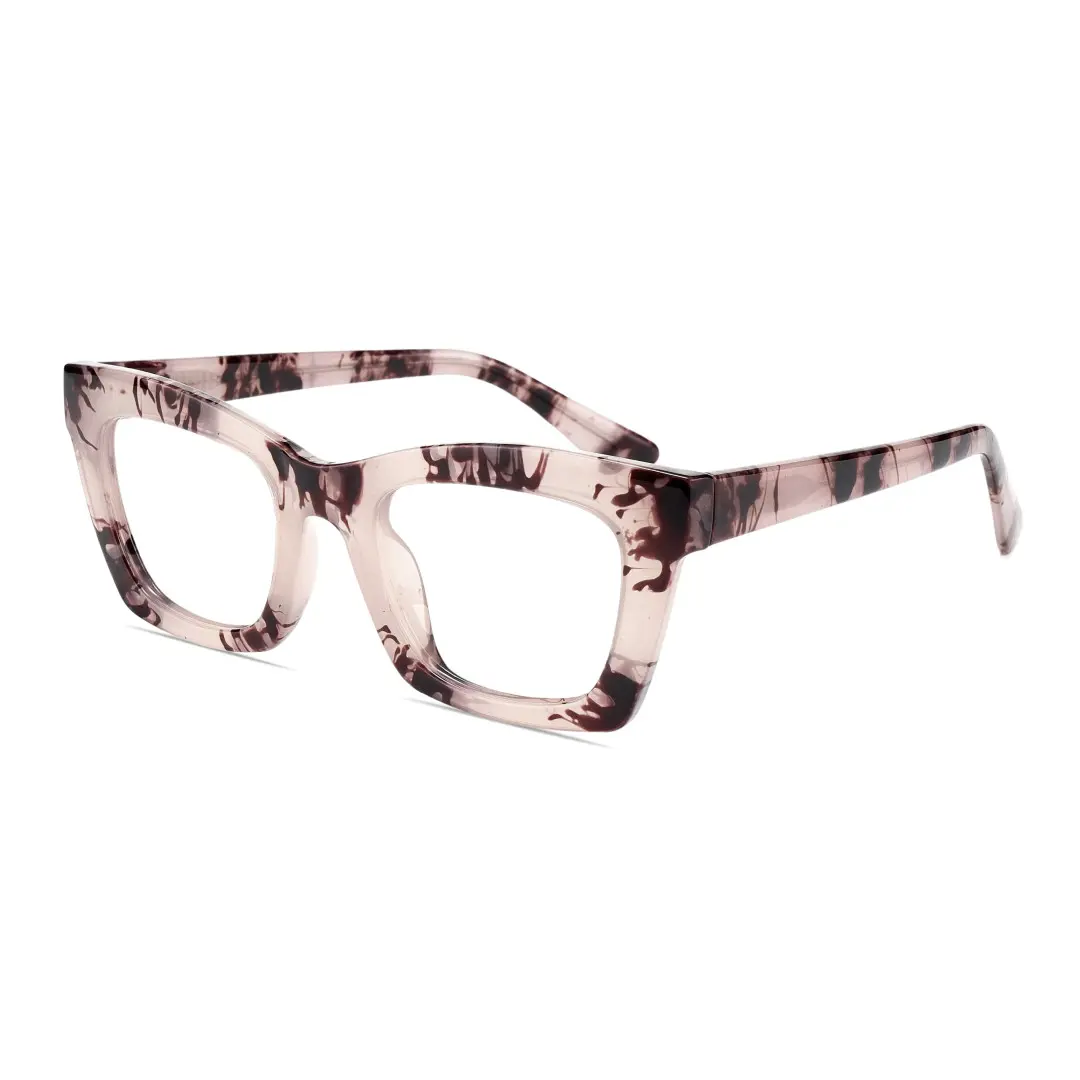 Angle view of Lukas cat eye tr90 eyeglasses CR0012209 in tortoise