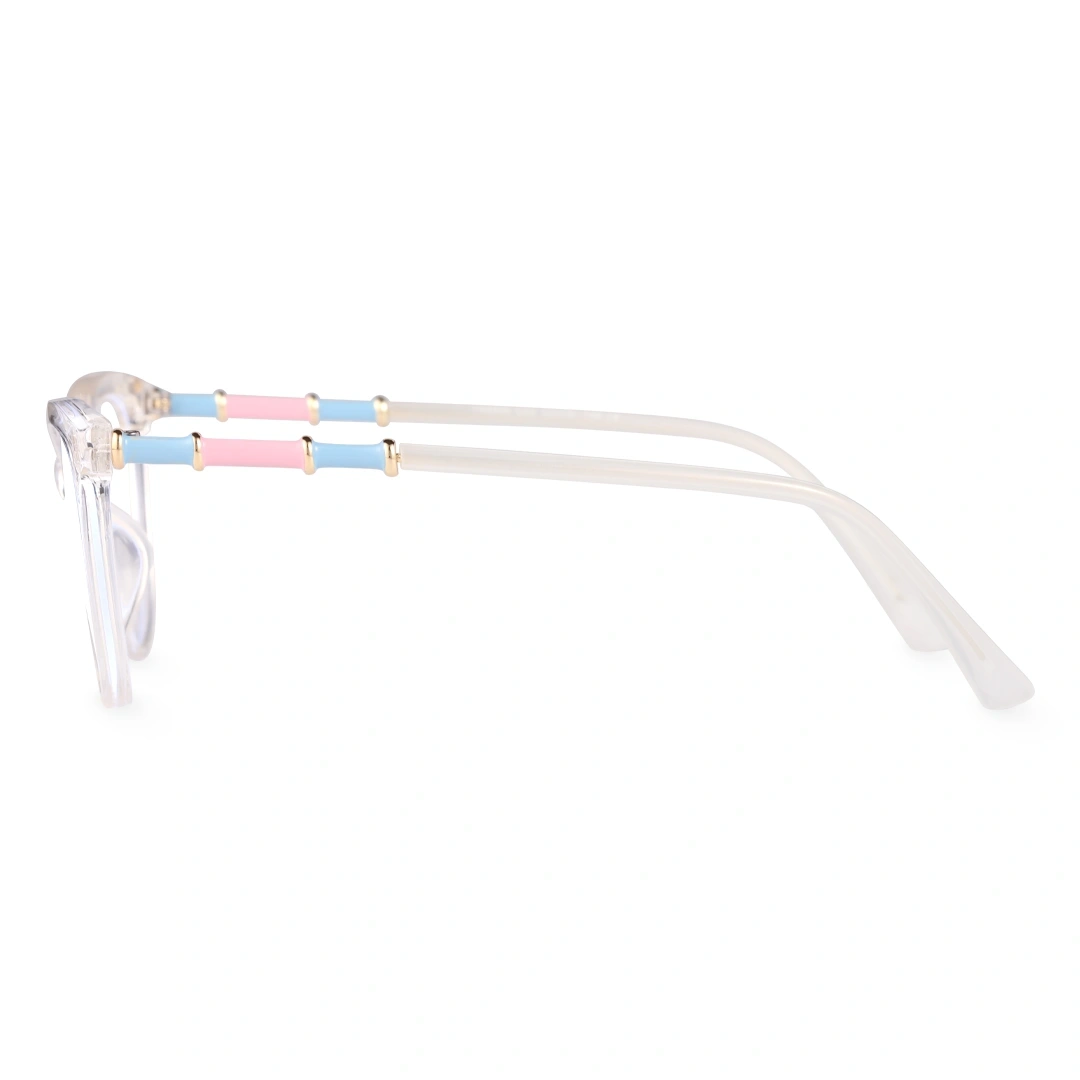 Side view of Adfie cat eye tr90 eyeglasses CR0012408 in clear