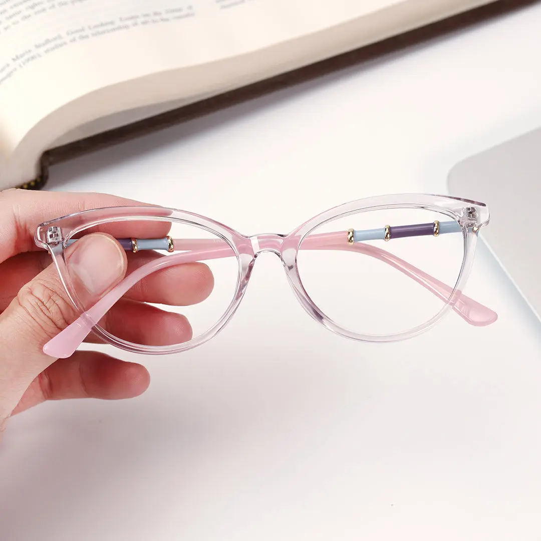 Scene view of Adfie cat eye tr90 eyeglasses CR0012408 in purple