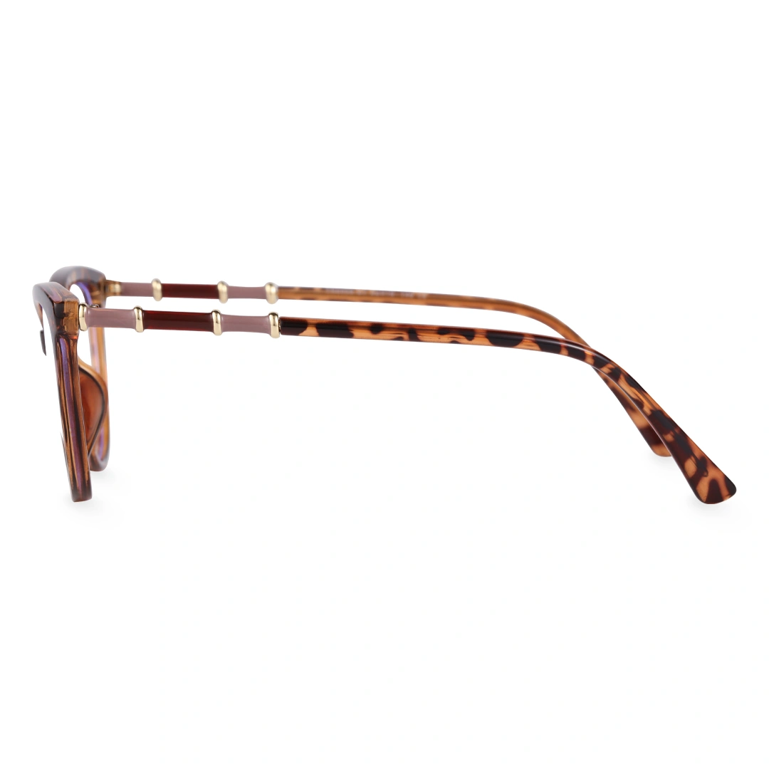 Side view of Adfie cat eye tr90 eyeglasses CR0012408 in tortoise