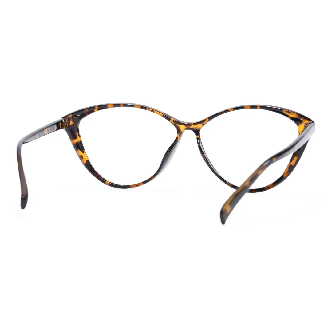 Back view of Patti cat eye tr90 eyeglasses CR0012507 in tortoise