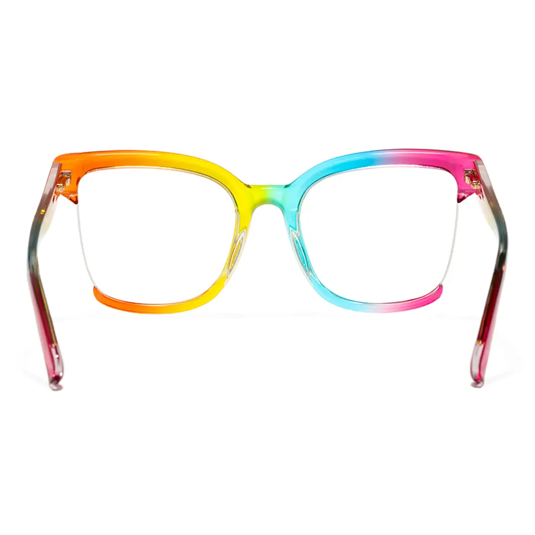Back view of Cery cat eye tr90 eyeglasses CR0022502 in multicolor