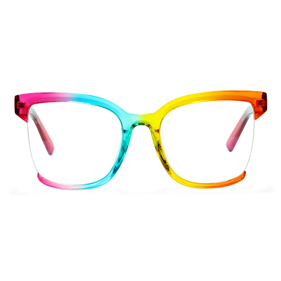 Front view of Cery cat eye tr90 eyeglasses CR0022502 in multicolor