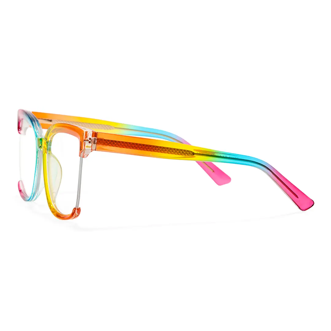 Side view of Cery cat eye tr90 eyeglasses CR0022502 in multicolor