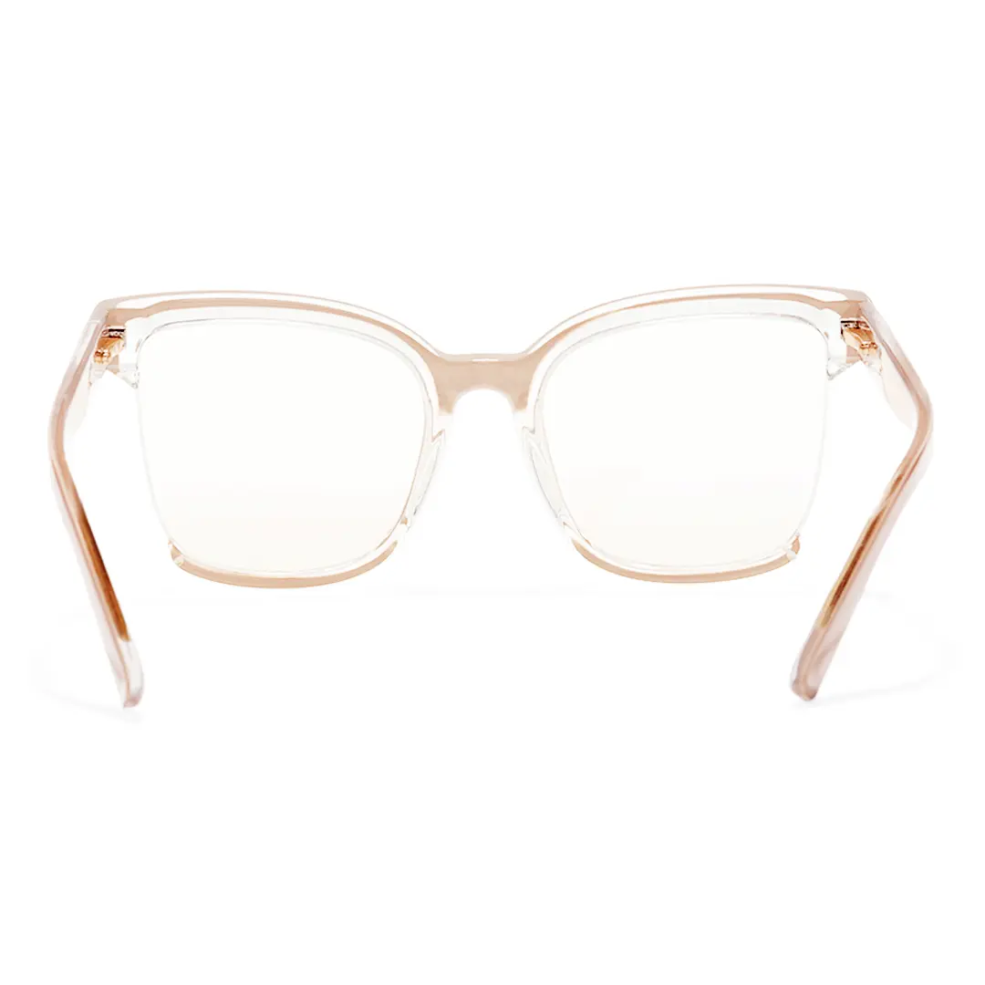 Back view of Cery cat eye tr90 eyeglasses CR0022502 in pink