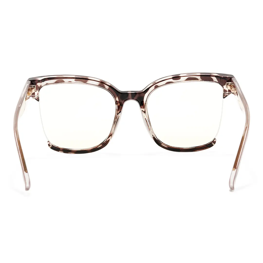 Back view of Cery cat eye tr90 eyeglasses CR0022502 in tortoise