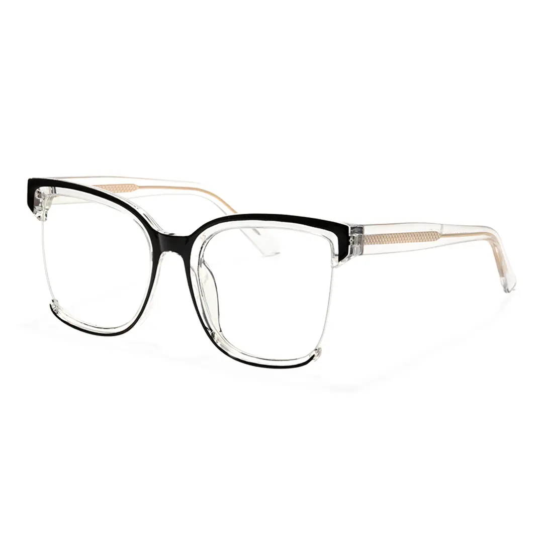 Angle view of Cery cat eye tr90 eyeglasses CR0022502 in two-tone