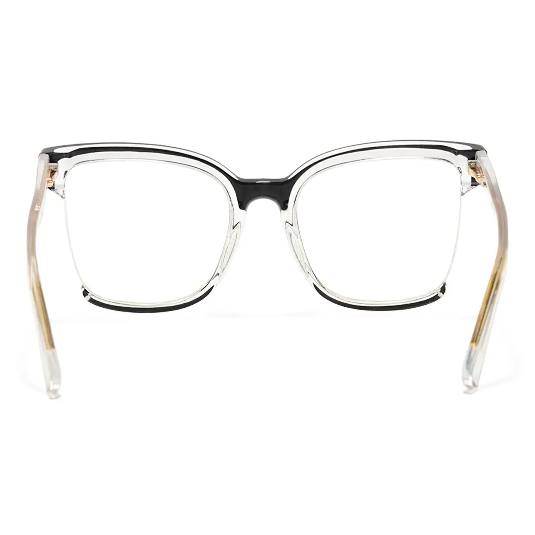 Back view of Cery cat eye tr90 eyeglasses CR0022502 in two-tone