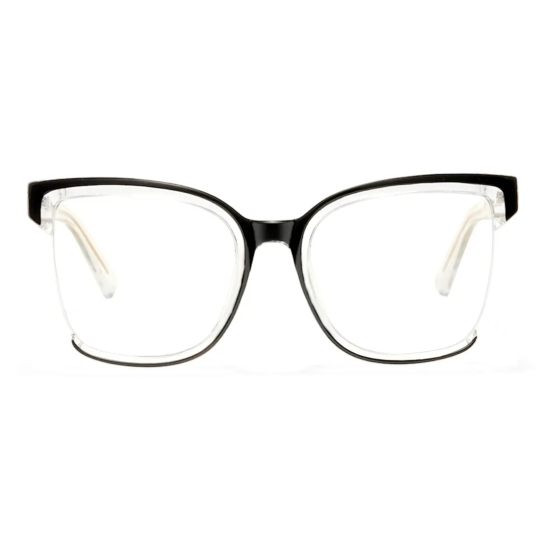 Front view of Cery cat eye tr90 eyeglasses CR0022502 in two-tone