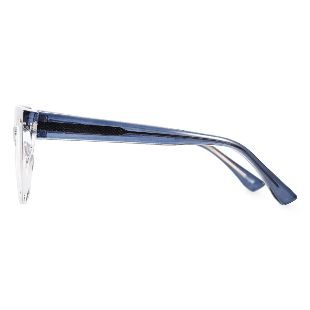 Side view of blake colorful cat-eye tr90 eyeglasses cr0032402 in multicolor
