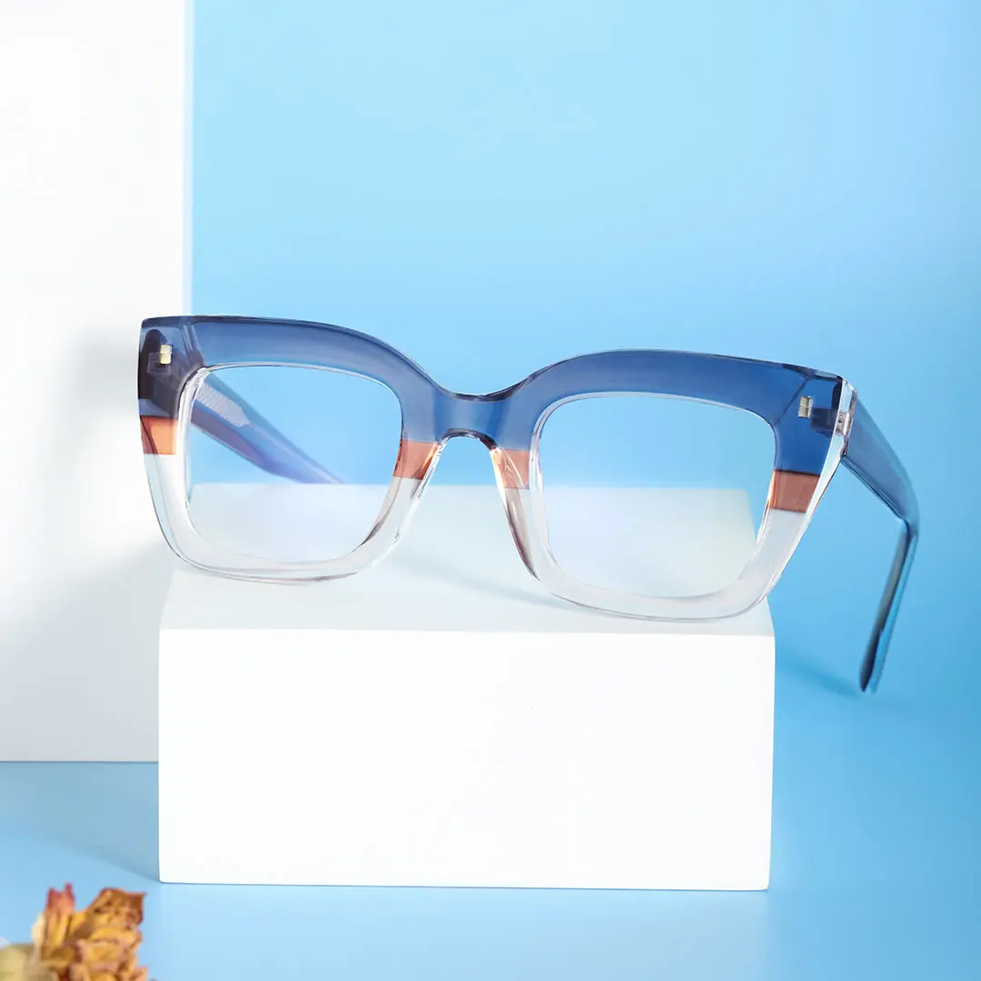 Scene view of Blake colorful cat eye tr90 eyeglasses CR0032402 in multicolor