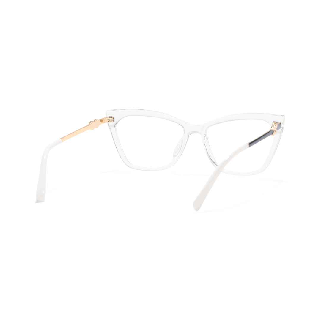 Back view of Linnea cat eye tr90 eyeglasses CR0042310 in clear