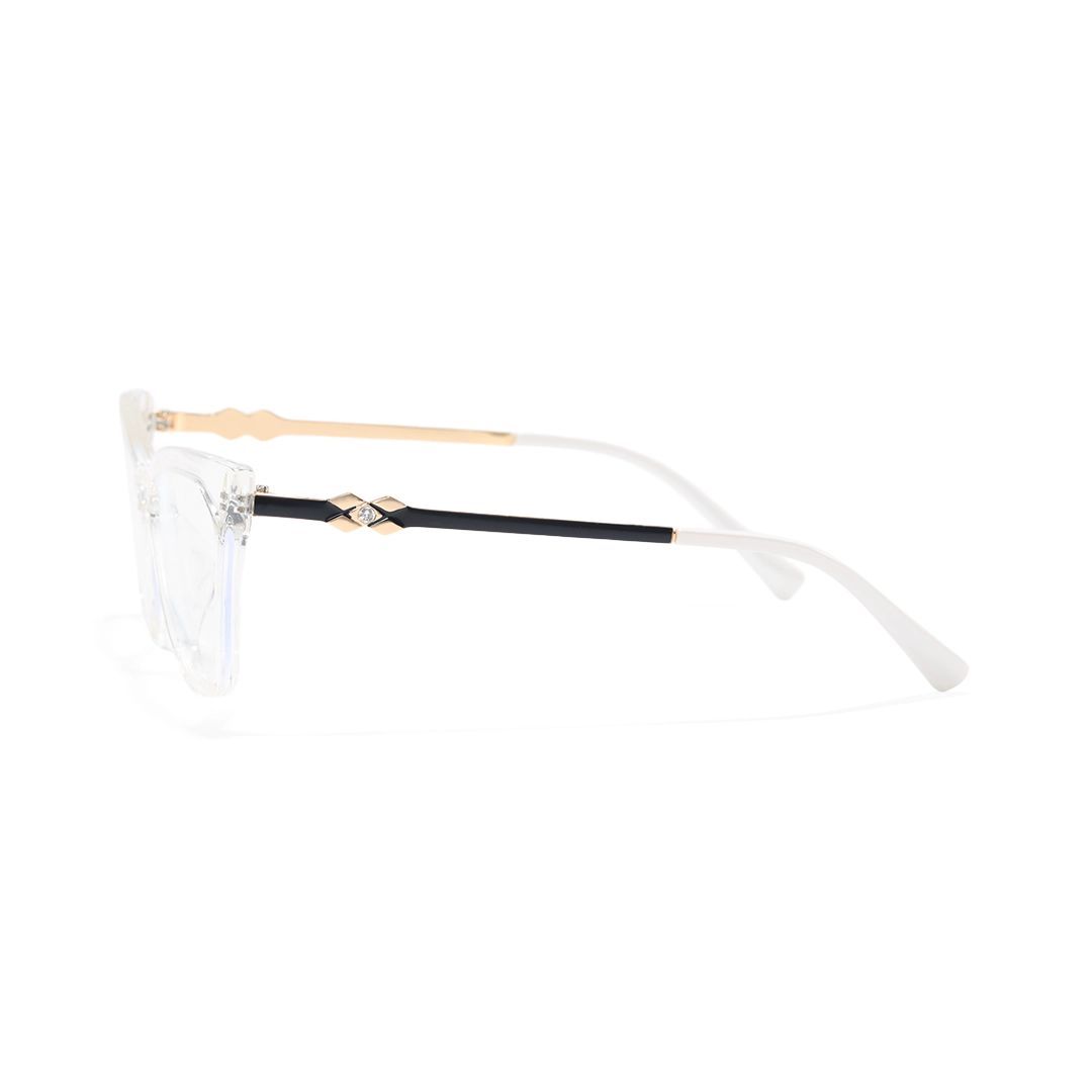 Side view of Linnea cat eye tr90 eyeglasses CR0042310 in clear