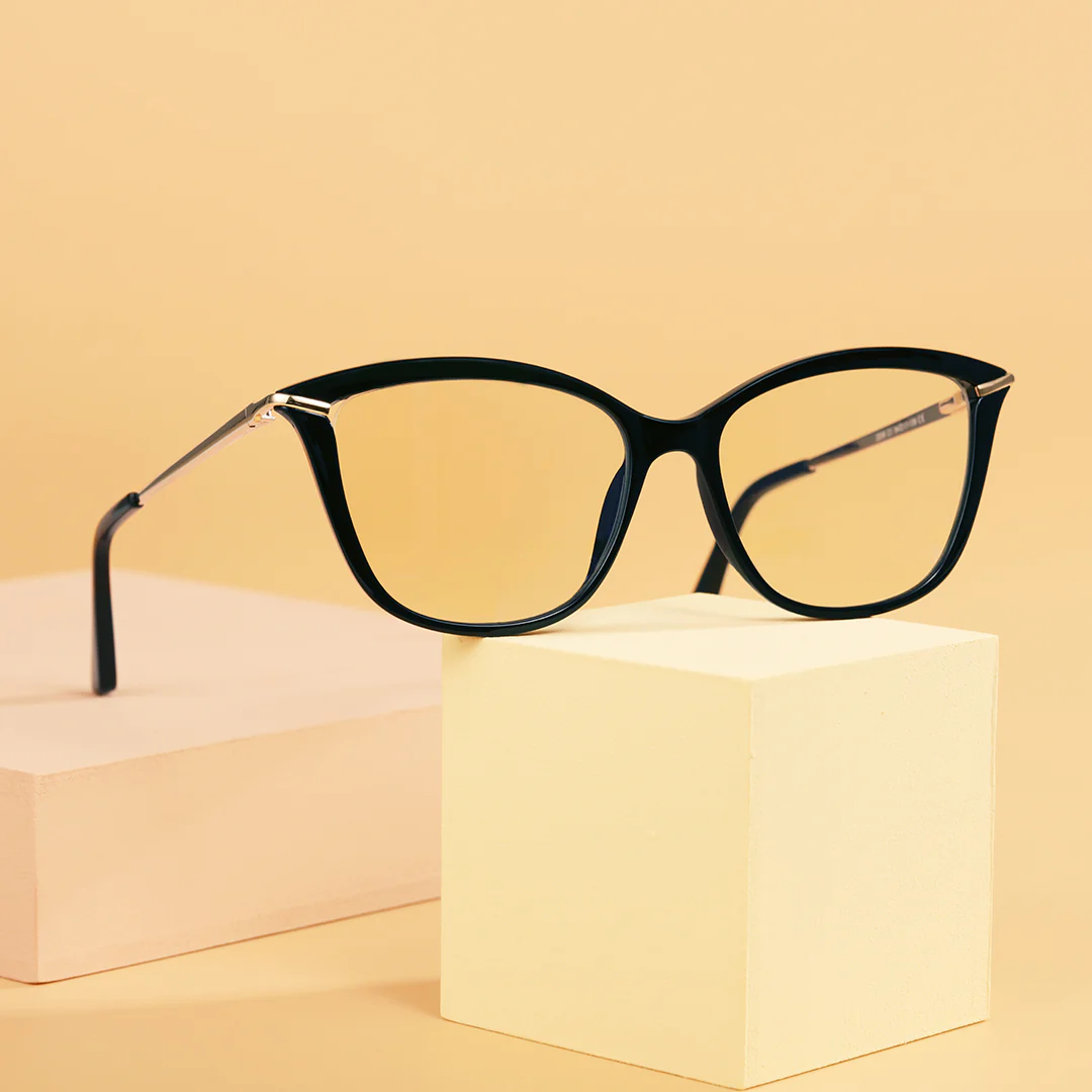 Scene view of Pagex cat eye tr90 eyeglasses CR0042404 in black