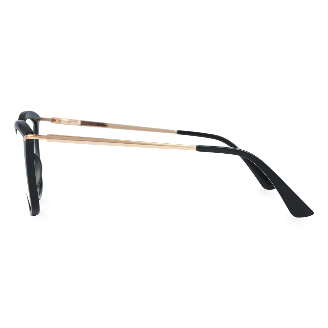 Side view of Pagex cat-eye tr90 eyeglasses CR0042404 in black