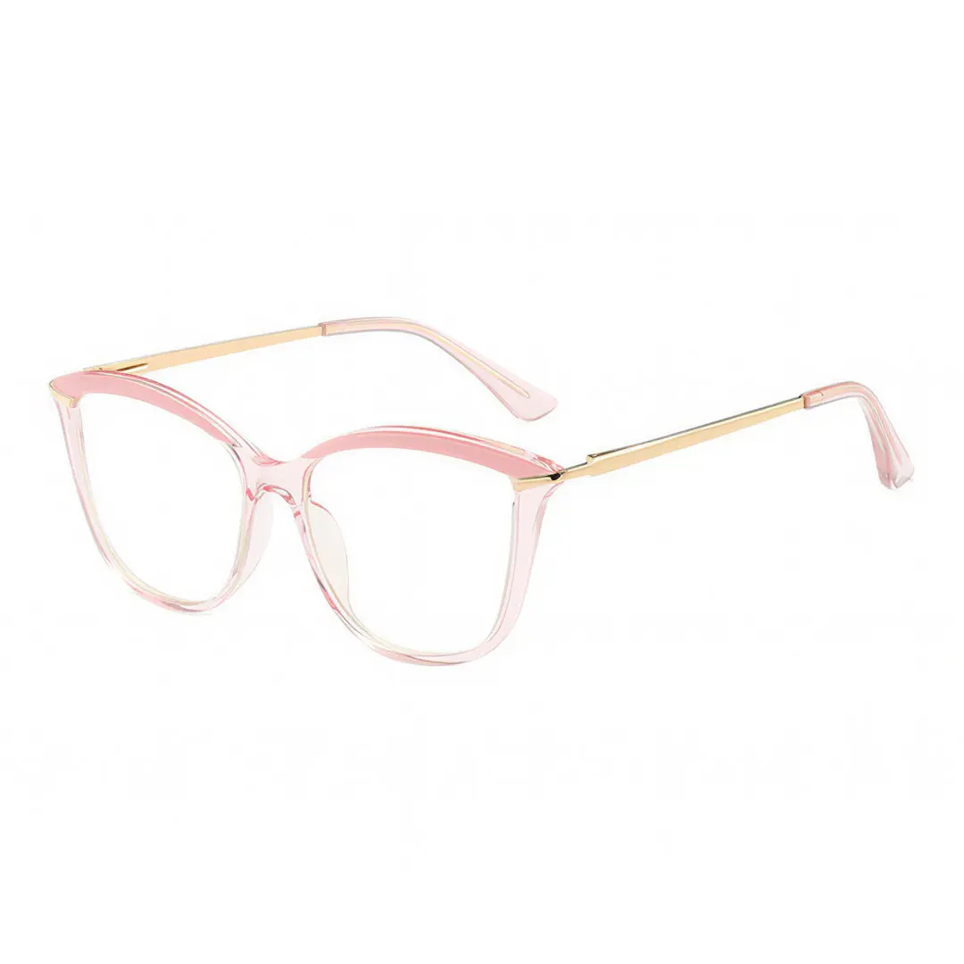 Angle view of Pagex cat-eye tr90 eyeglasses CR0042404 in green