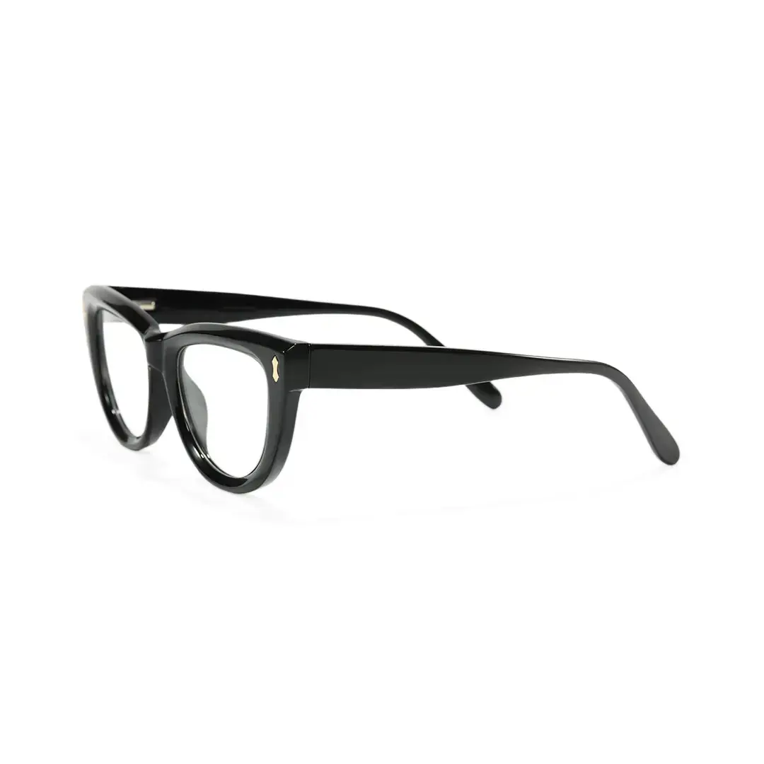 Side view of Kathy cat eye tr90 eyeglasses CR0042506 in black