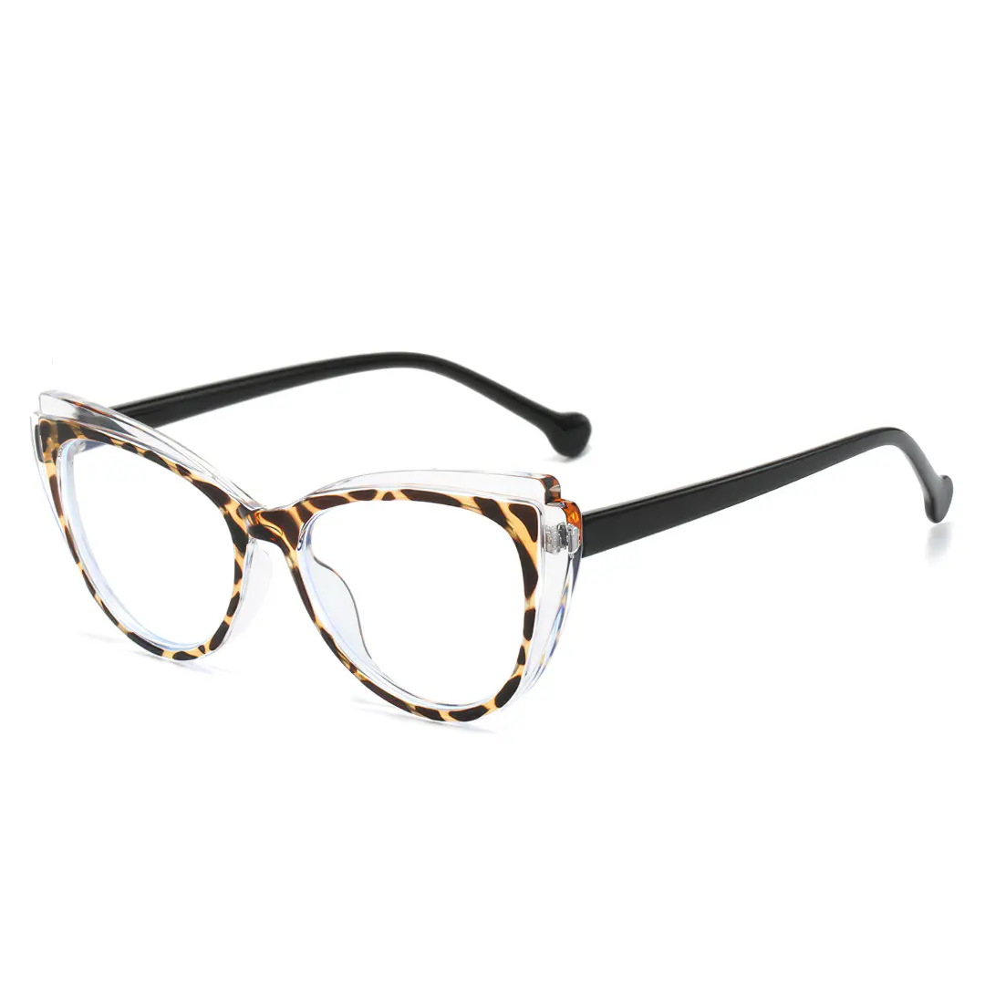Angle view of Ronan cat-eye tr90 eyeglasses CR0052403 in tortoise