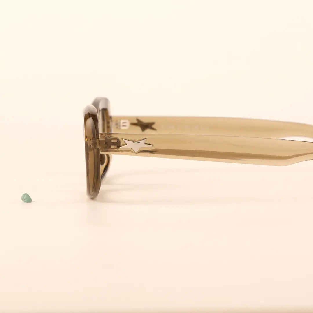 Scene view of Dako fashion cat eye tr90 eyeglasses in army green. SPU: CR0062408