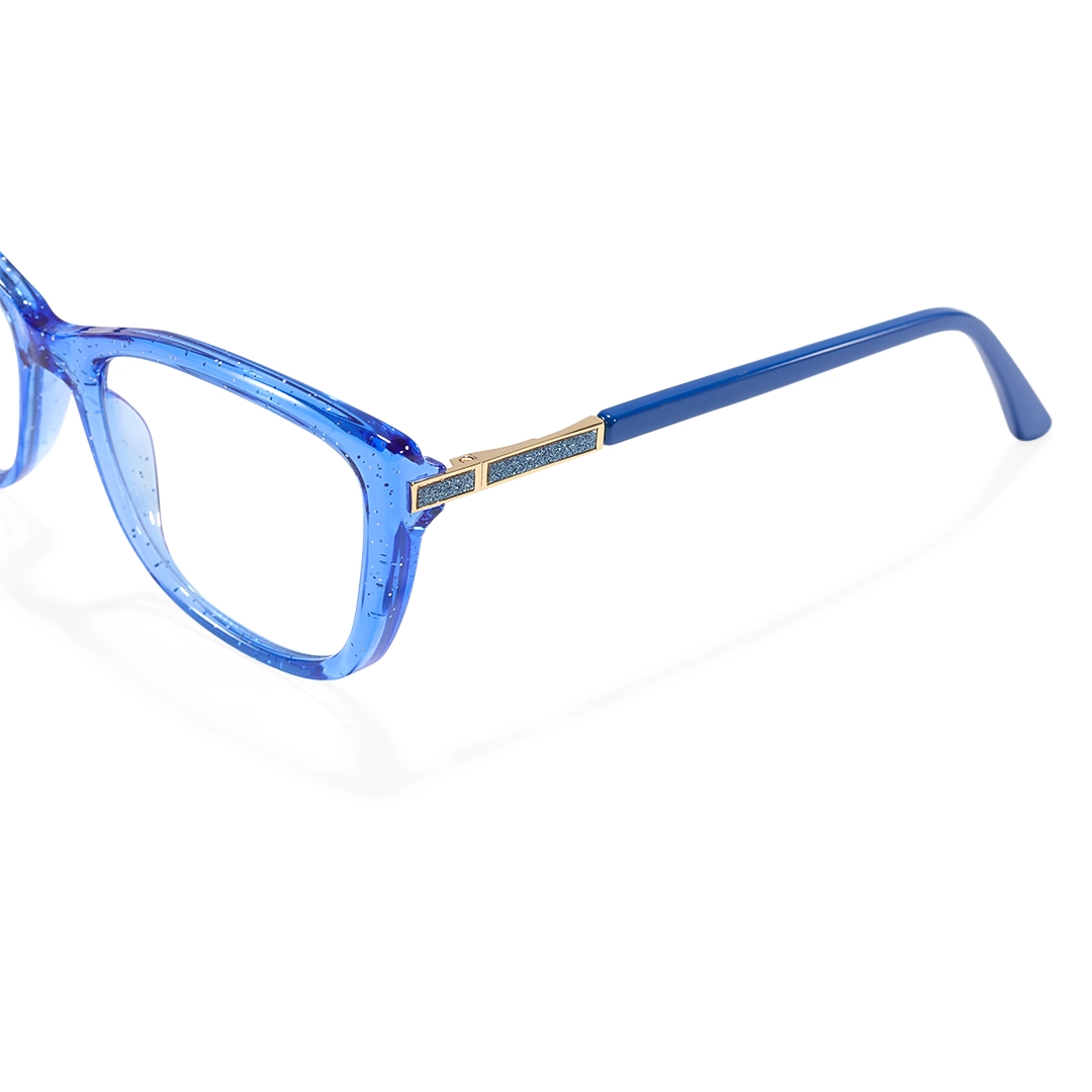 End piece detail of Spark cat eye tr90 eyeglasses CR0062510 in blue