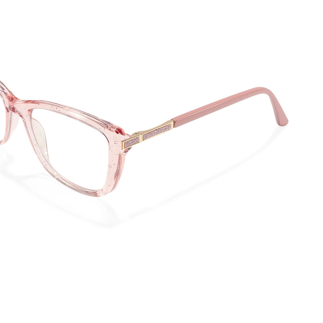 End piece detail of Spark cat eye tr90 eyeglasses CR0062510 in pink