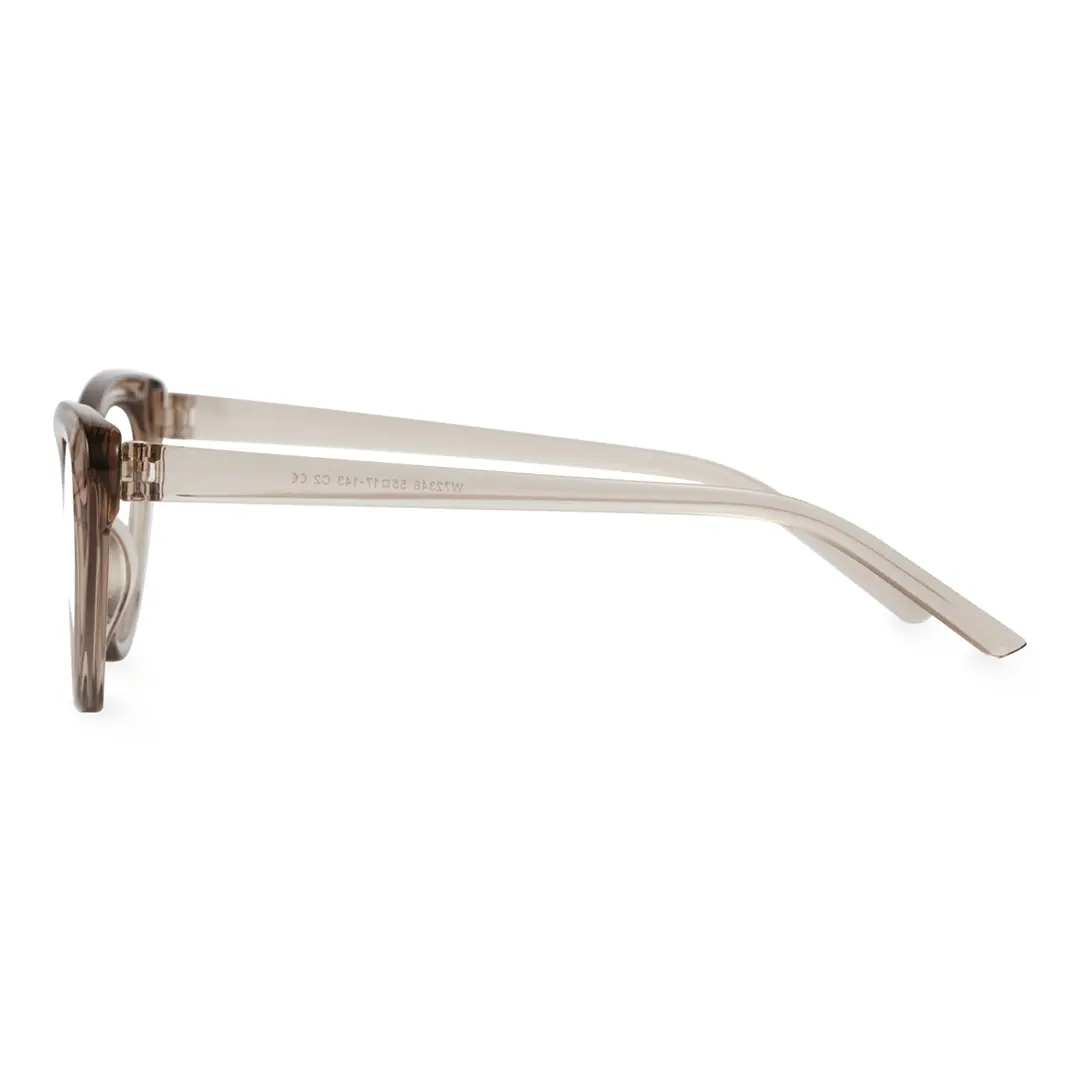 Side view of Andy vintage cat eye tr90 eyeglasses in maize yellow. SPU: CR0072404