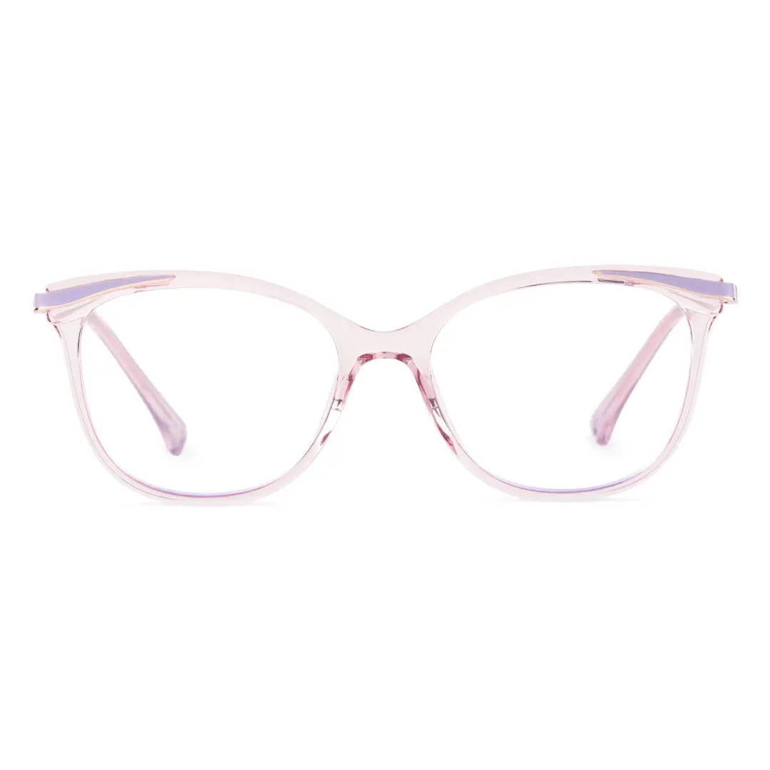 Front view of Dante cat eye tr90 eyeglasses CR0072408 in pink